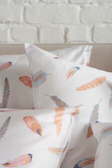 Feather pink satin