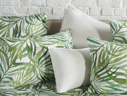 Dekbedovertrek Tropic groen satin