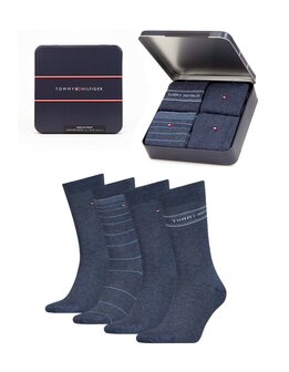 Giftbox Tommy Hilfiger 4 paar sokken jeans