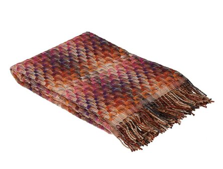Husky plaid Missoni rode tinten