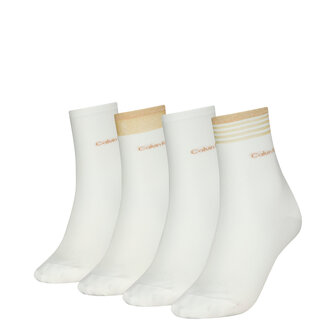 Calvin Klein Sock 4-Pack White