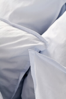 Stonewashed percale soft blauw