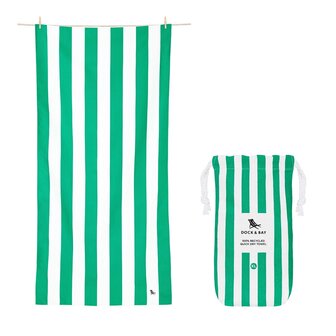 Dock &amp; Bay Beach Towel Cabana Cancun Green XL