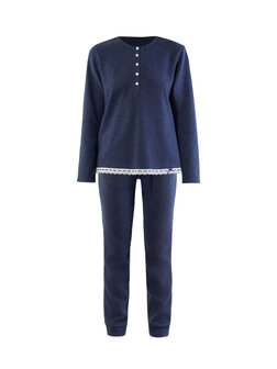 Pyjamaset serafino blauw Verdissima 