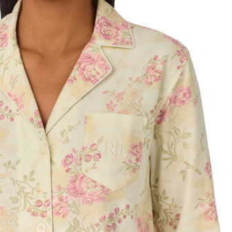 Flanel pyjama bloemen Ralph Lauren 