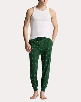 Groene jersey pyjamabroek met Pony