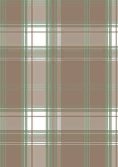 Courchevel green/beige flanel