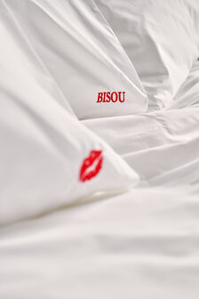 Bisou rood percale