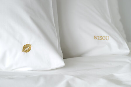 Bisou goud percale