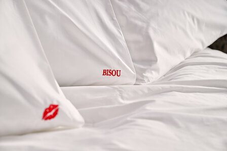 Bisou rood percale