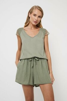 Pyjama short Odelia groen Aruelle