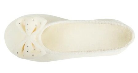 Ballerina strass steentjes ivory Isotoner