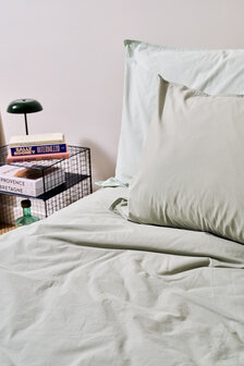 Stonewashed percale Aqua