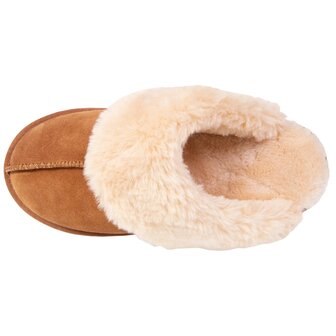 Open pantoffel Eva camel Isotoner
