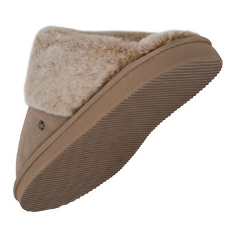 Open pantoffel Eva beige Isotoner