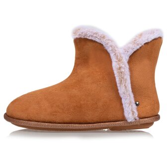 Suede laarsjes camel Isotoner 