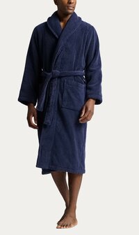 PRL borduur badjas navy Polo Ralph Lauren