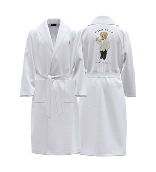 Polo Bear Ralph Lauren badjas wit