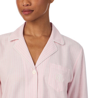 Pyjama rose gestreept Lauren Ralph Lauren