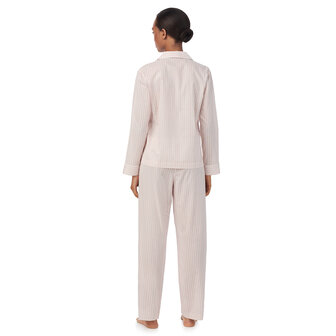 Pyjama rose gestreept satijn Lauren Ralph Lauren