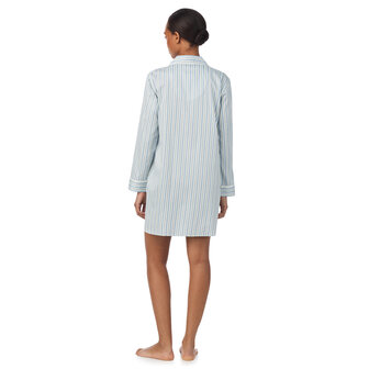 Nachthemd blauw gestreept Lauren Ralph Lauren