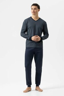 Herenpyjama Benninson jachtblauw Mey