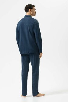 Pyjama winterflanel jachtblauw Mey