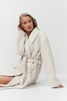 Simone badjas beige