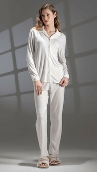 Pyjama ivoor met knopen Iora 