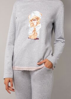 Pyjama Beer grijs Verdissima