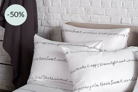 Poetry zwart satijn promo
