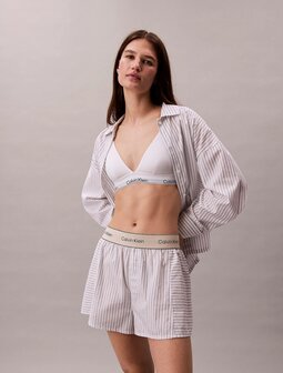 Calvin Klein top Popelin katoen