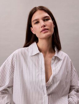 Calvin Klein top Popelin katoen