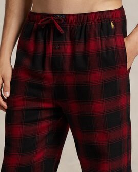 Geruite flanellen pyjama Polo Bear