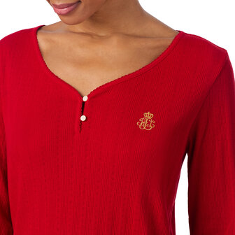 Pyjamaset Henley creme pld Lauren Ralph Lauren