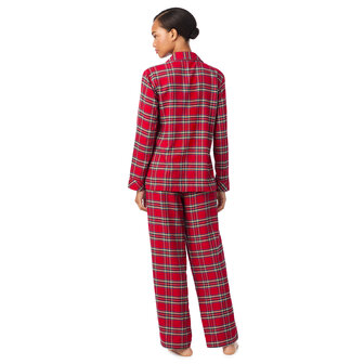Pyjamaset brushed twill rood pld Lauren Ralph Lauren