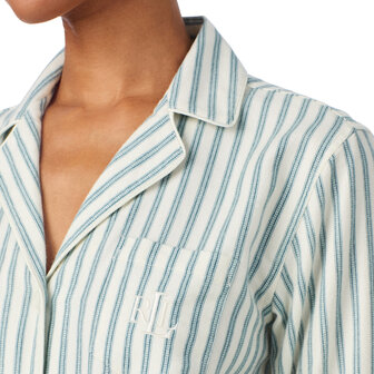Pyjamaset brushed gestreept Lauren Ralph Lauren