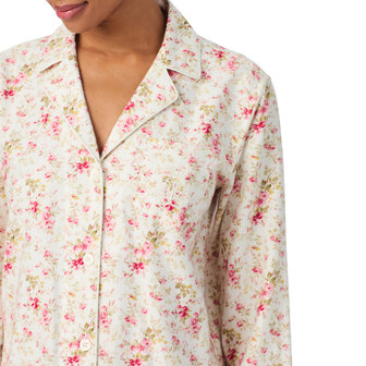 Pyjamaset brushed twill Floral creme Lauren Ralph Lauren