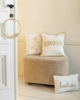 Sierkussen Amour goud 