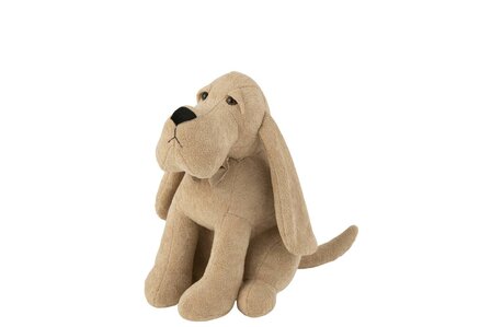 Deurstop hond boucle beige 