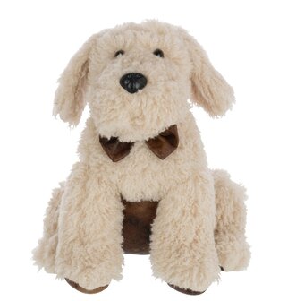 Deurstop hond labradoodle beige 