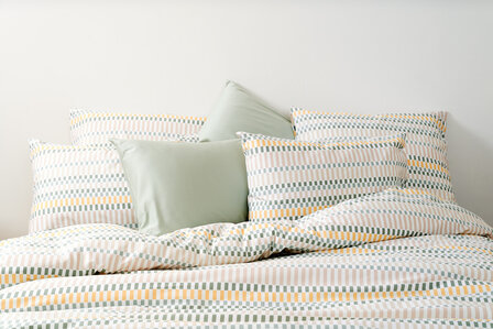 Loco aqua-geel satin