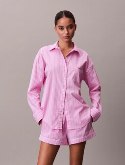 Pyjamaset met short van poplinkatoen