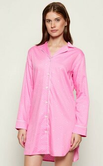 Nachthemd pink met stippen Lauren Ralph Lauren