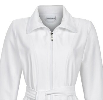 Badjas met rits wit Ringella 