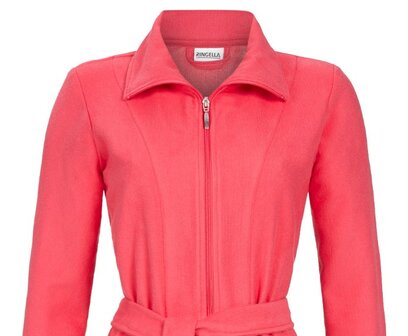 Badjas met rits flamingo Ringella 