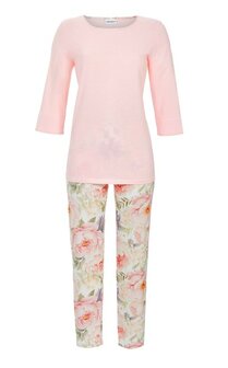 Pyjama 7/8ste Pioenrozen Ringella 