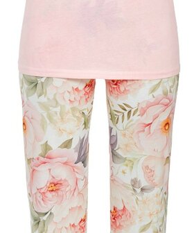 Pyjama 7/8ste Pioenrozen Ringella 