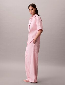 Pyjamaset met broek van poplinkatoen