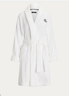 Badjas wit Logo Lauren Ralph Lauren